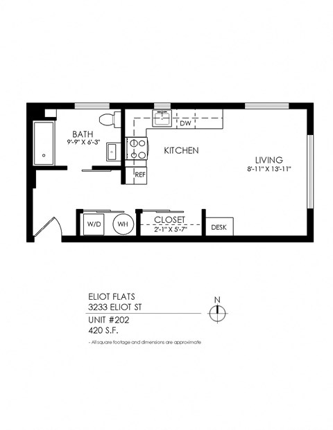 a floor plan of a small house with a bedroom and a living room